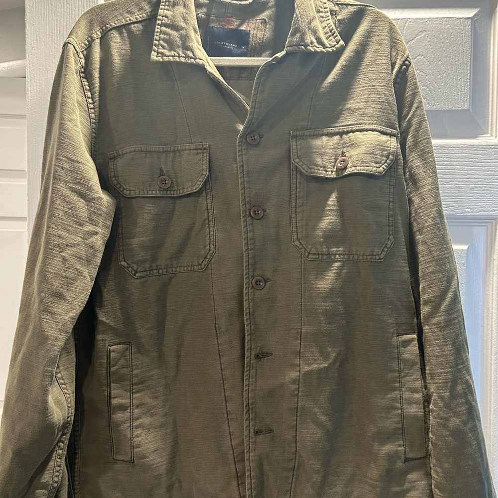 Lucky Brand Khaki Shirt Jacket
